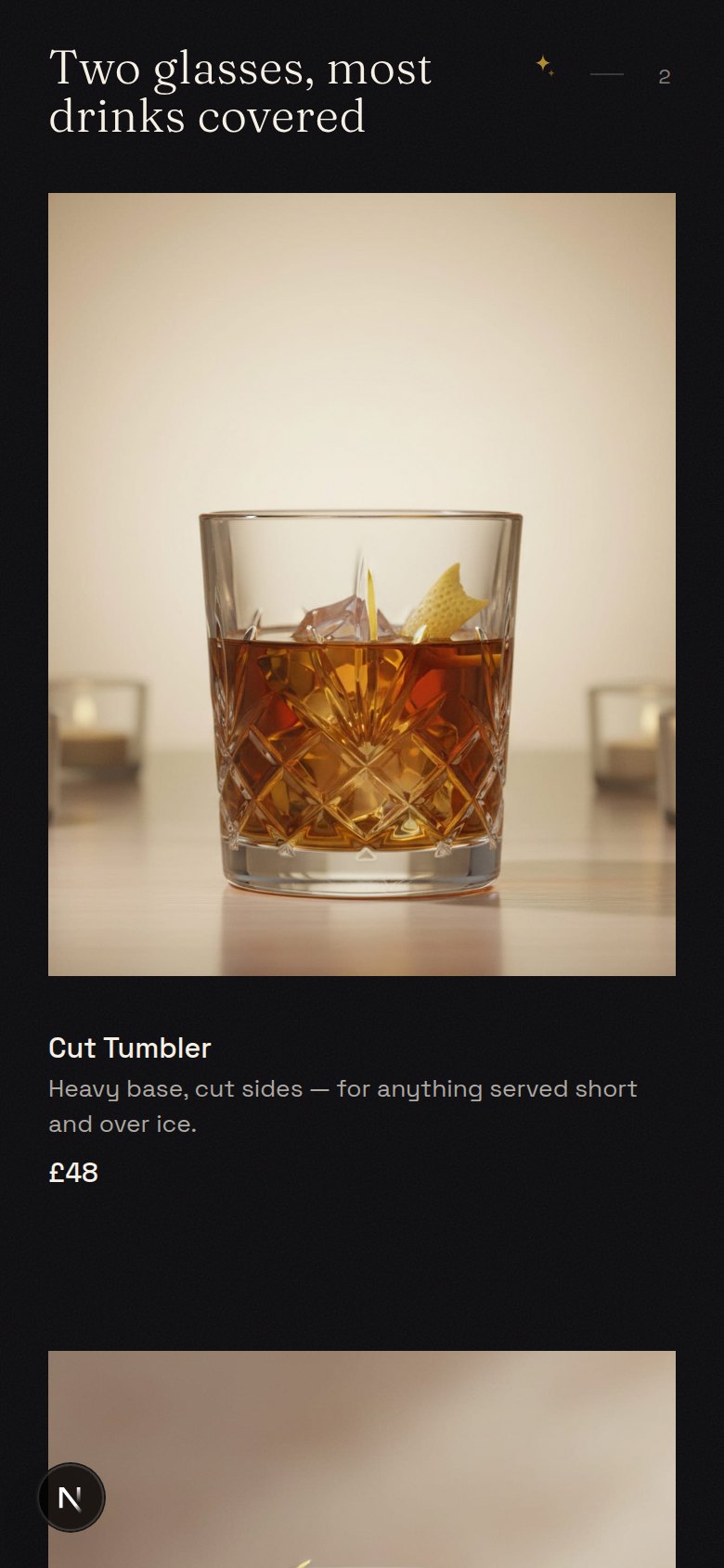 The negroni kit, generated by popuup